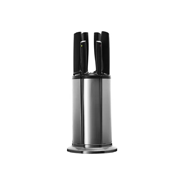 Joseph Joseph Knife Set with Rotating Storage Stand, 7-Piece – Stainless Steel