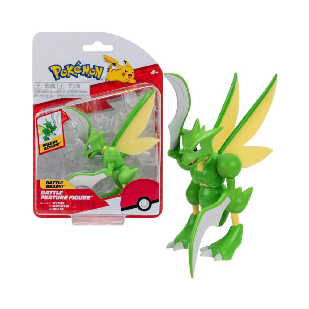 Pokemon Battle Feature 4.5"  Figure - Scyther - Medaid International