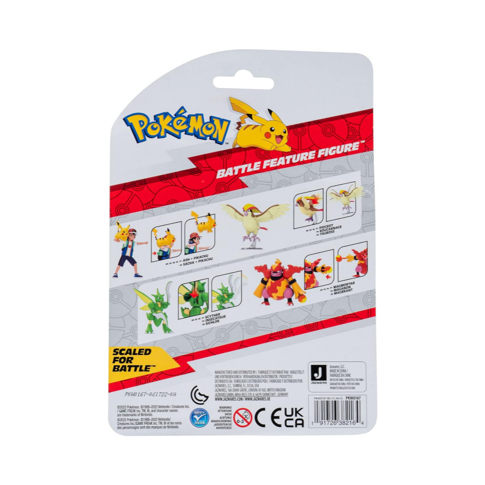 Pokemon Battle Feature 4.5"  Figure - Scyther - Medaid International
