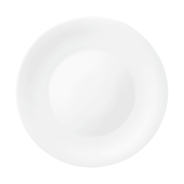 Bormioli rocco white moon dinner plate 27cm
