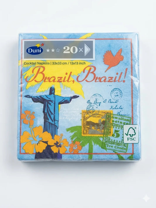 Duni Brazil Decorative Cocktail Napkins 20 Pack | Duni In Lebanon