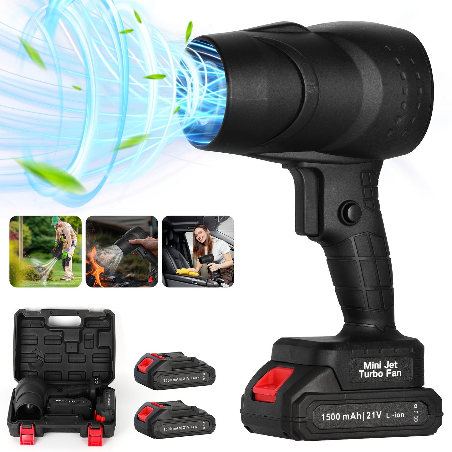 Turbo Jet Dryer + 2 Batteries