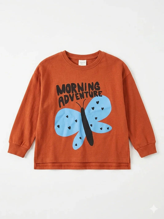 Zara Girl's Orange Printed Blouse | Zara In Lebanon