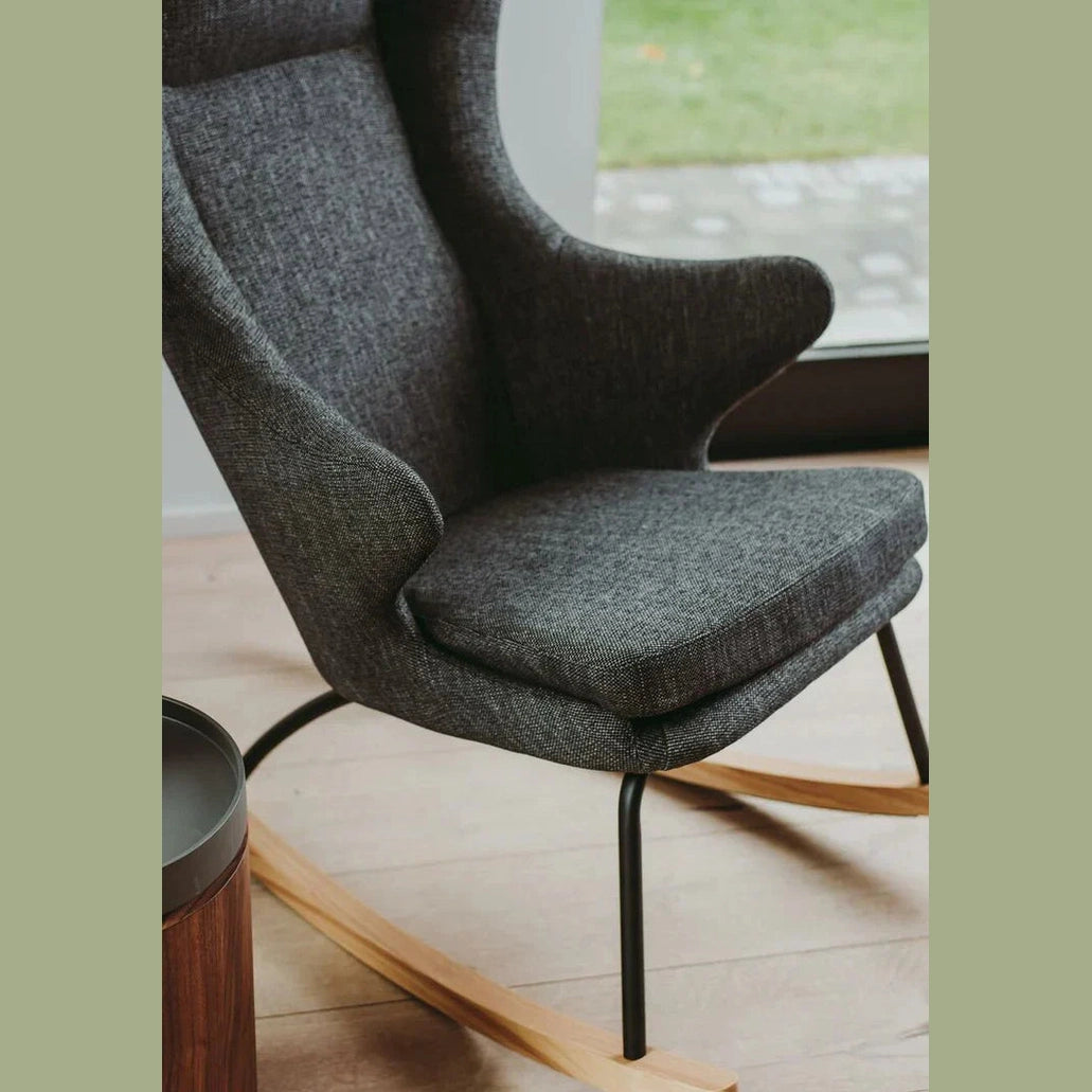 Quax - Rocking Adult Chair - Deluxe Black - Nursing Chair