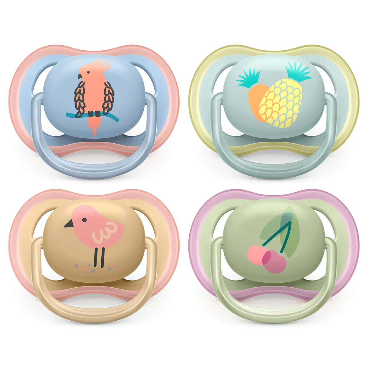 Avent - Ultra Air Soothers Deco Mix - 0-6m - Girl