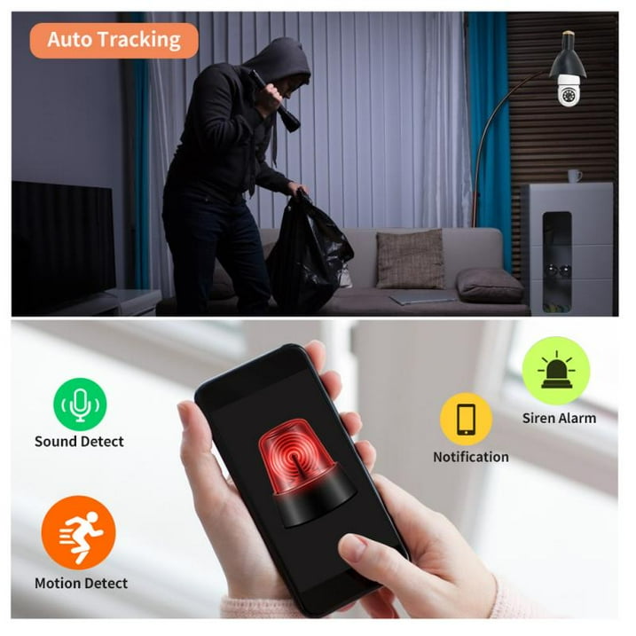 Light Bulb Security Camera 720P