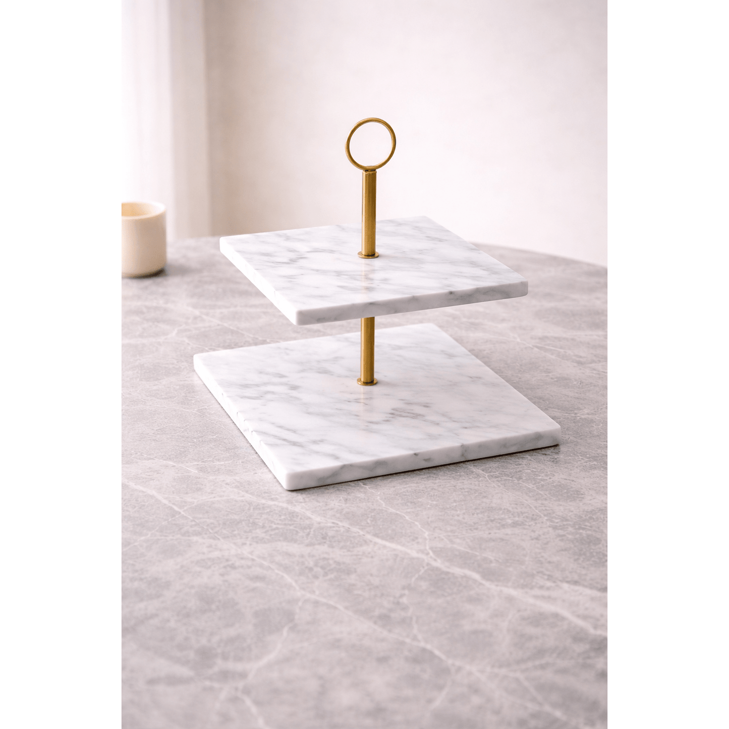 Marble 2 Layers Tray