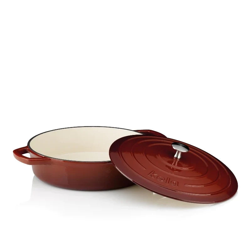 Kela Roasting Tray Round Red 3.2L
