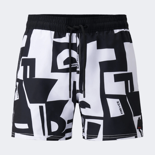 Fire And Ice Nelson Men Beach Swim Short Black - Medaid International