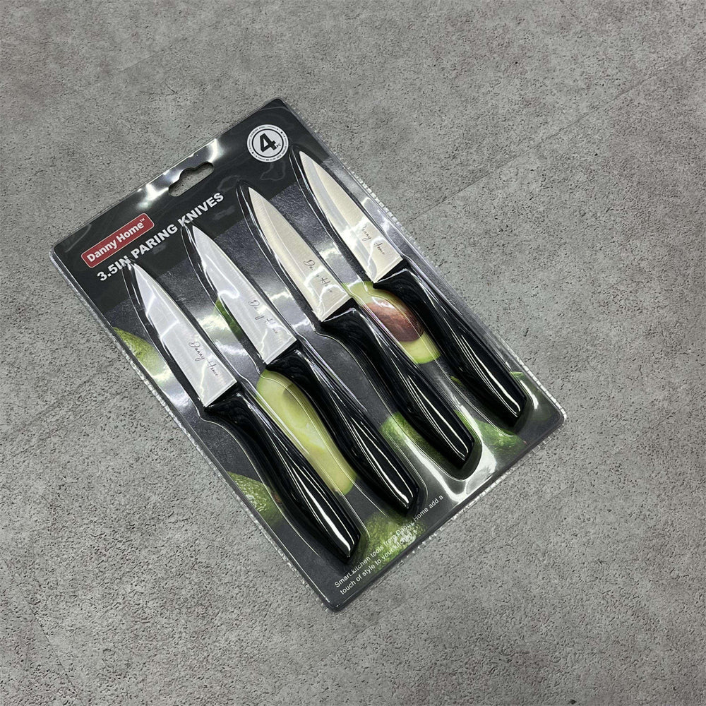Danny Home 4-Pieces 3.5″ Stainless Steel Paring Knife Set