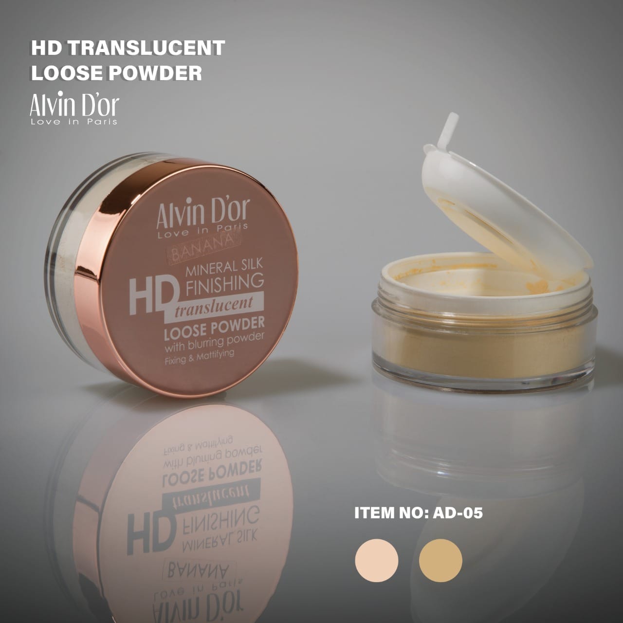 Alvin D'Or Ad-05 Mineral Silk Finishing Hd Translucent Loose Powder - Medaid International