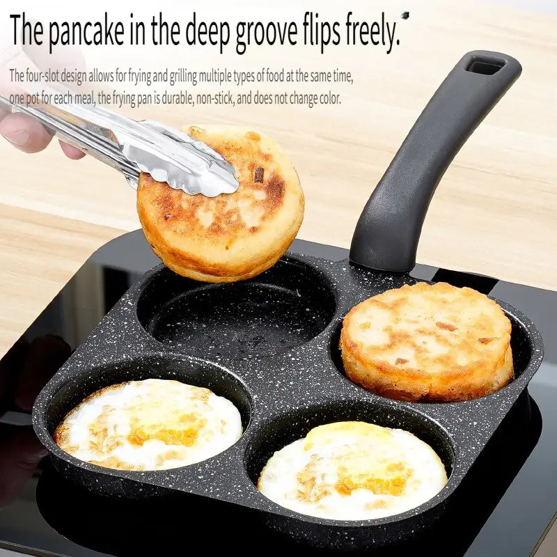 Non-Stick 4 Holes Frying Pan