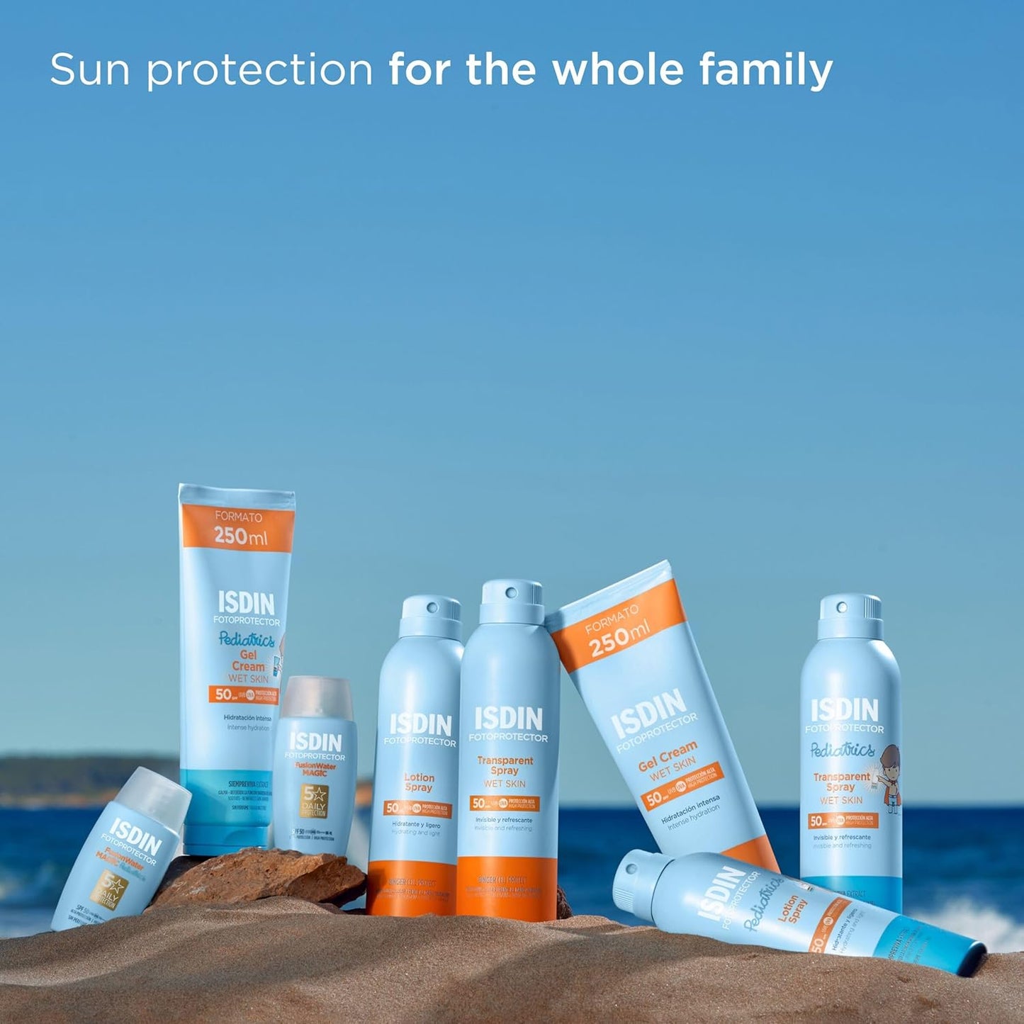 FOTOPROTECTOR TRANSPARENT SPRAY WET SKIN SPF50