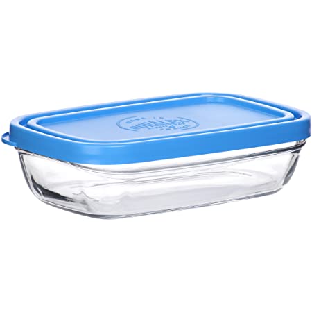 Duralex ravier with lid( blue/white)