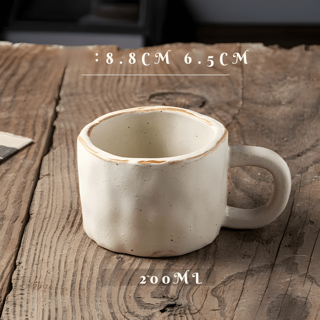 Japanese-Style Handcrafted Rustic Ceramic Mug – 200ml