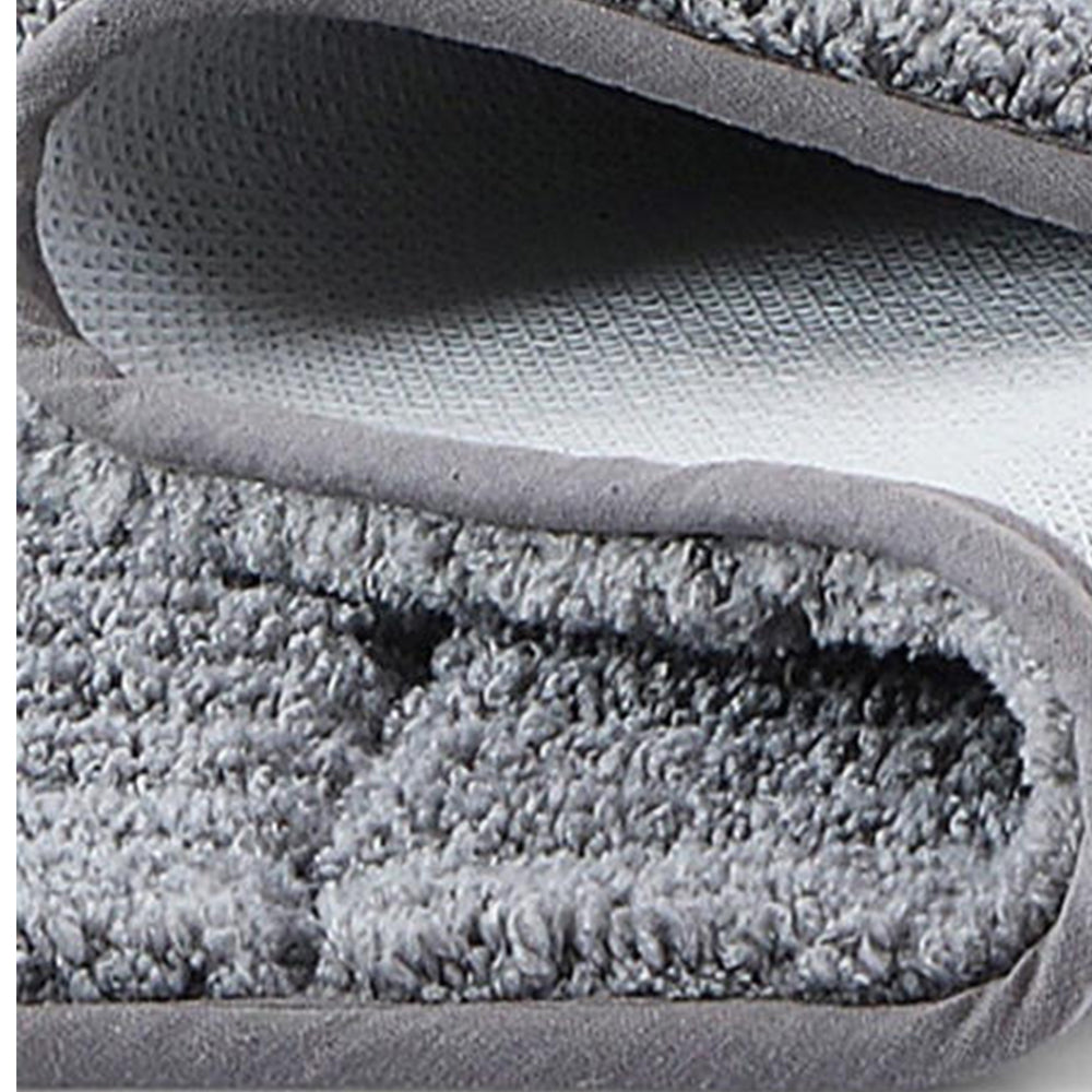 Danny Home Luxury Bath Mat Absorbent Non-Slip Washable Shaggy Bathroom Rug 50X80CM – Grey