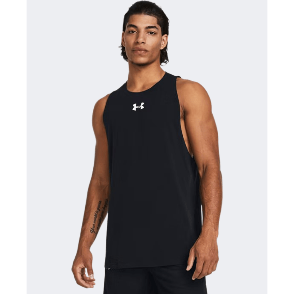 Under Armour Zone Men Basketball Tank Black/White - Medaid International