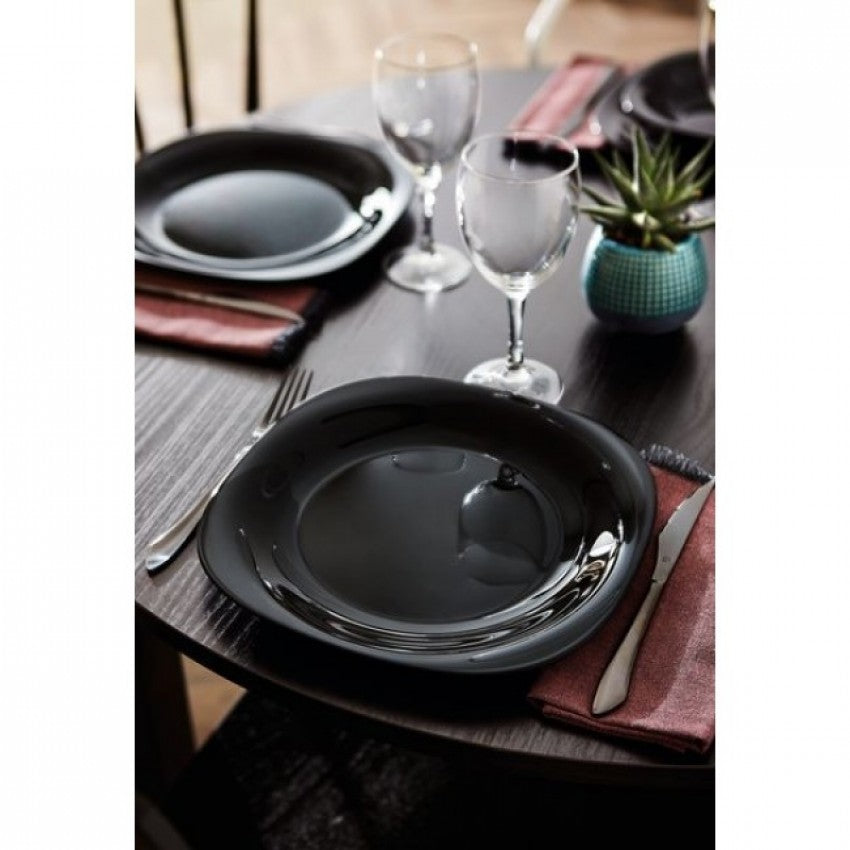 Luminarc carine black dinnerware set - 18pcs
