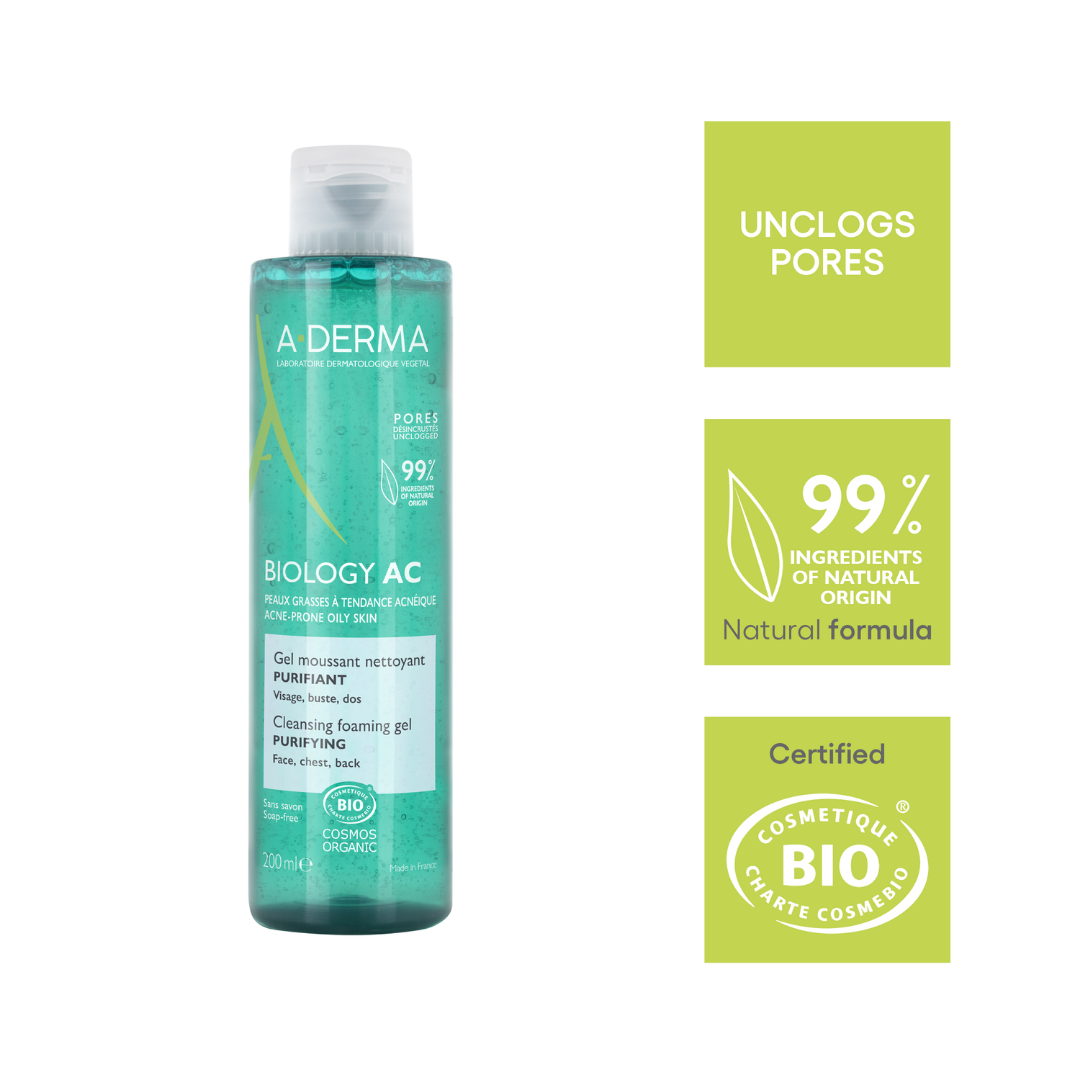 A-Derma Biology AC Foaming Gel Buy 1 Get 1 Bundle