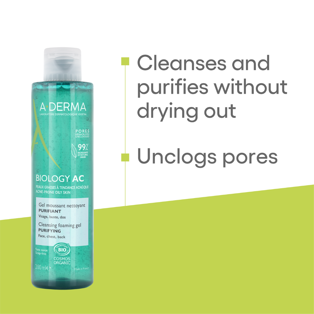 A-Derma Biology AC Foaming Gel Buy 1 Get 1 Bundle