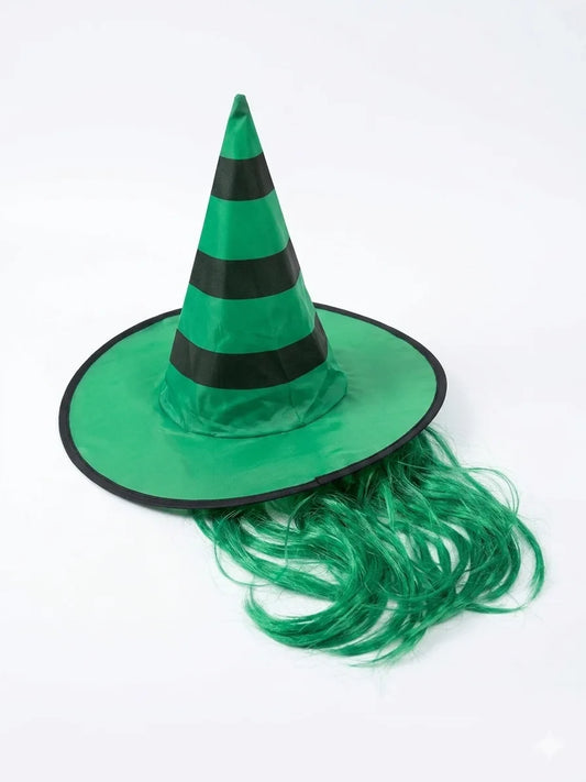 SD Green & Black Striped Witch Hat | SD In Lebanon