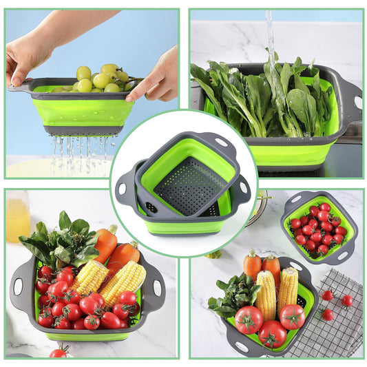 2 in 1 Rotatable Double Basket Strainer مصفاة سلة مزدوجة دوارة 2 في 1
