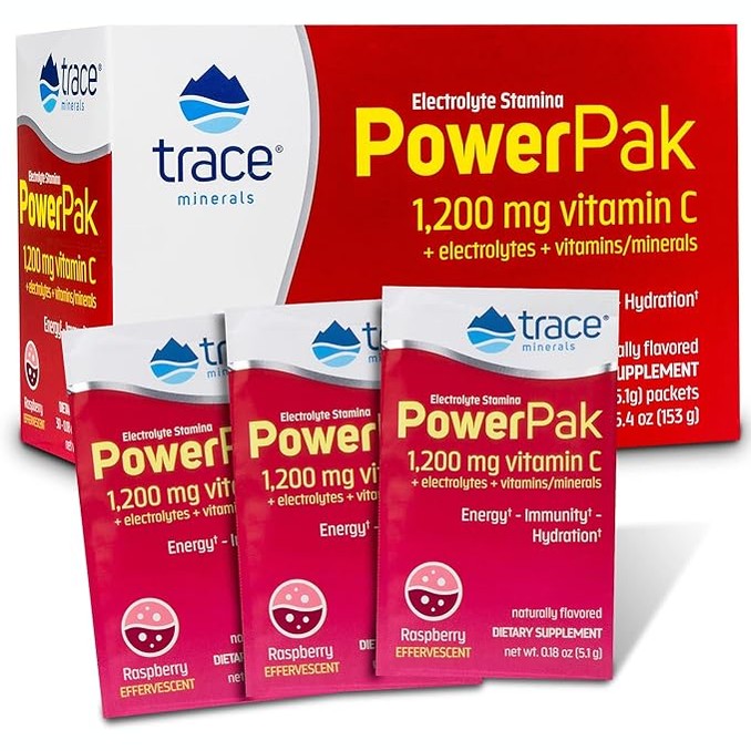Trace Minerals Electrolyte Power Raspberry 147g 30's