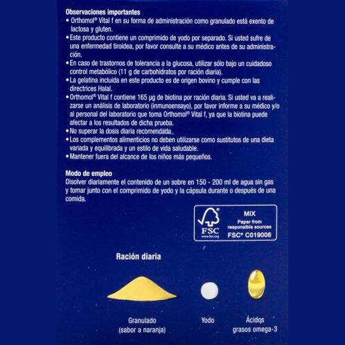 Orthomol Vital F 30 Powder & Capsules