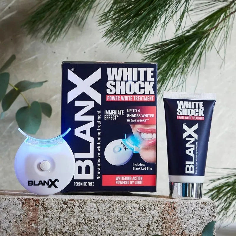 BlanX White Shock Toothpaste 50ML+ LED Bite(Power White Treatment)