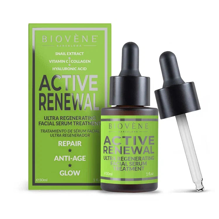Biovene Snail Active Renewal Ultra Regenerating Facial Serum Treatment 30ml
