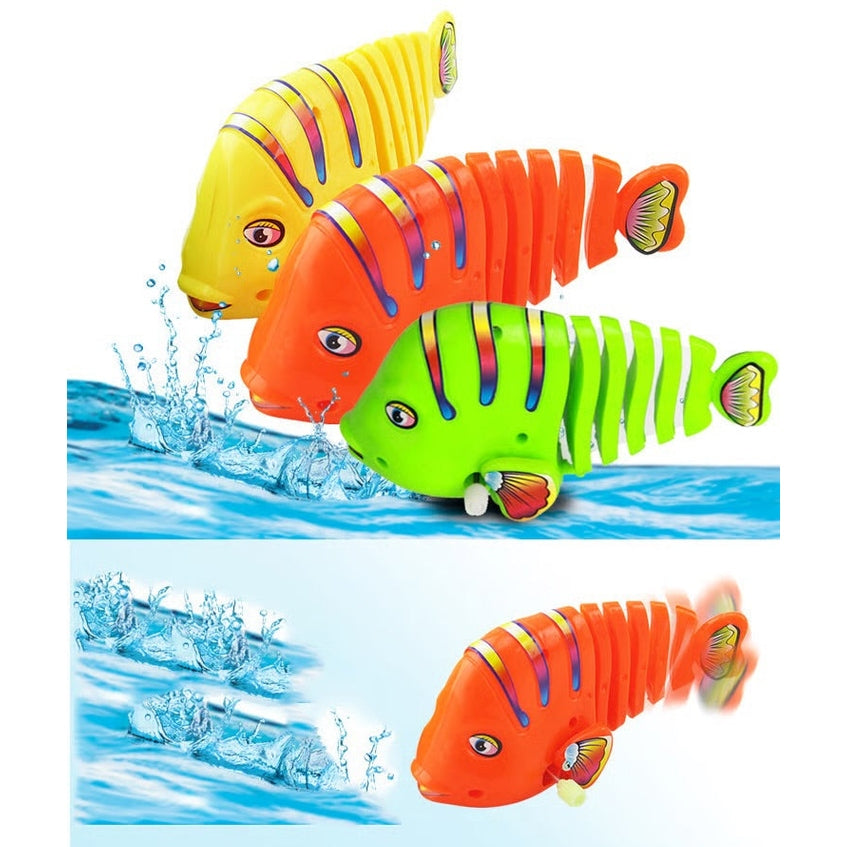 Wind-Up Wiggle Fish Toy - 2 PIECES