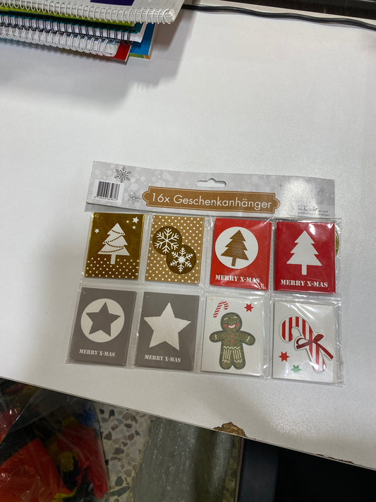 SD Gift Tags 7 x 5.5 cm Pack Of 16 | SD In Lebanon