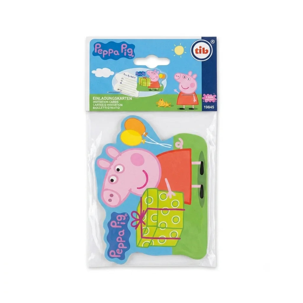 Tib Peppa Pig Pack Of 6 Birthday Party Invitation Cards | Tib In Lebanon