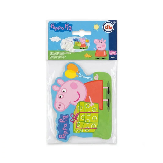 Tib Peppa Pig Pack Of 6 Birthday Party Invitation Cards | Tib In Lebanon