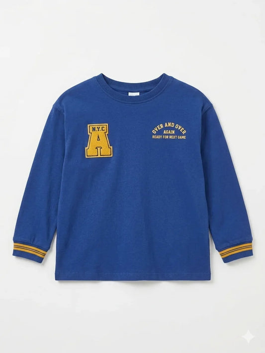 Zara Boy's Blue Printed Blouse | Zara In Lebanon