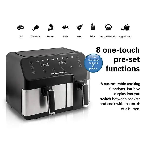 Hamilton Beach DUAL SIZE 8.5L DIGITAL AIR FRYER