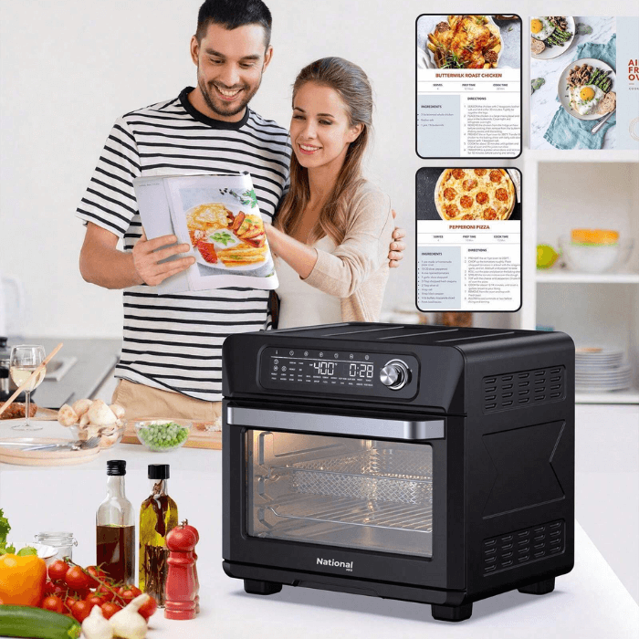 National Pro Air Fryer Oven | Large Size & Healthy Food - Medaid International