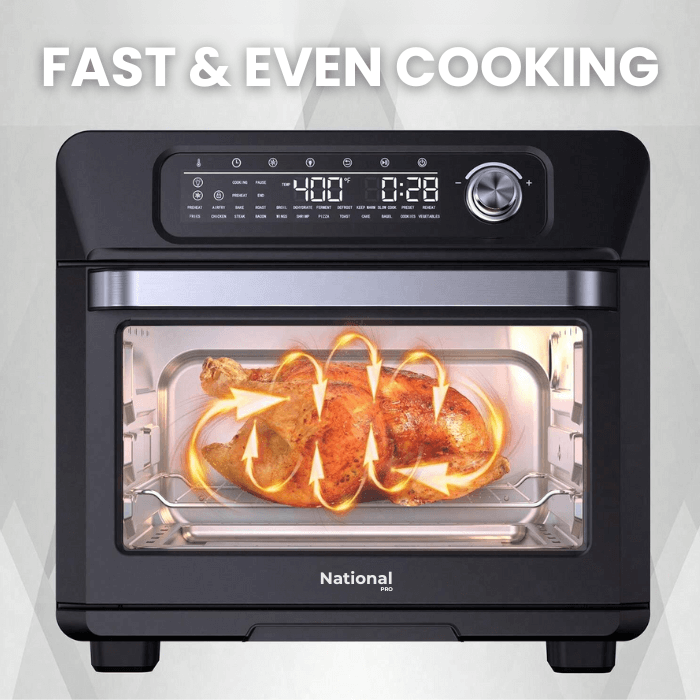 National Pro Air Fryer Oven | Large Size & Healthy Food - Medaid International