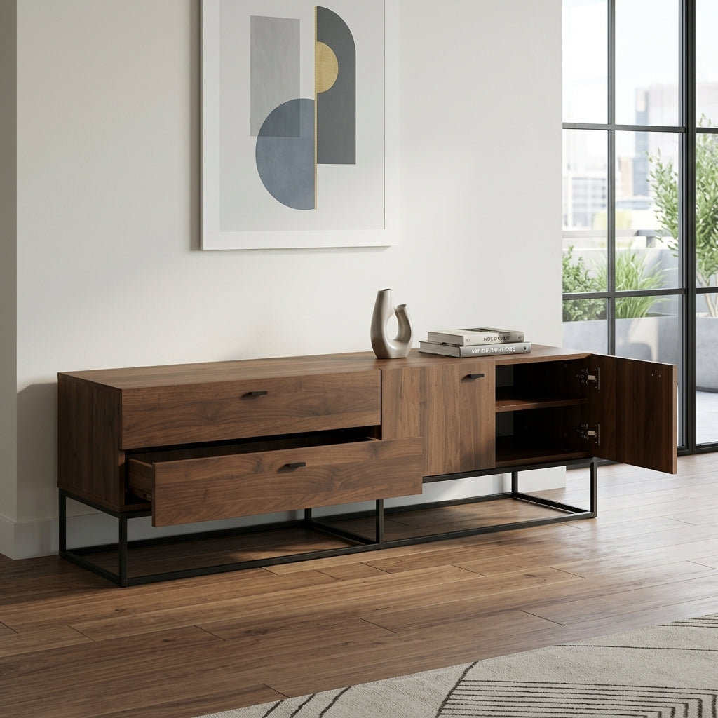 Modern TV Stand with Storage