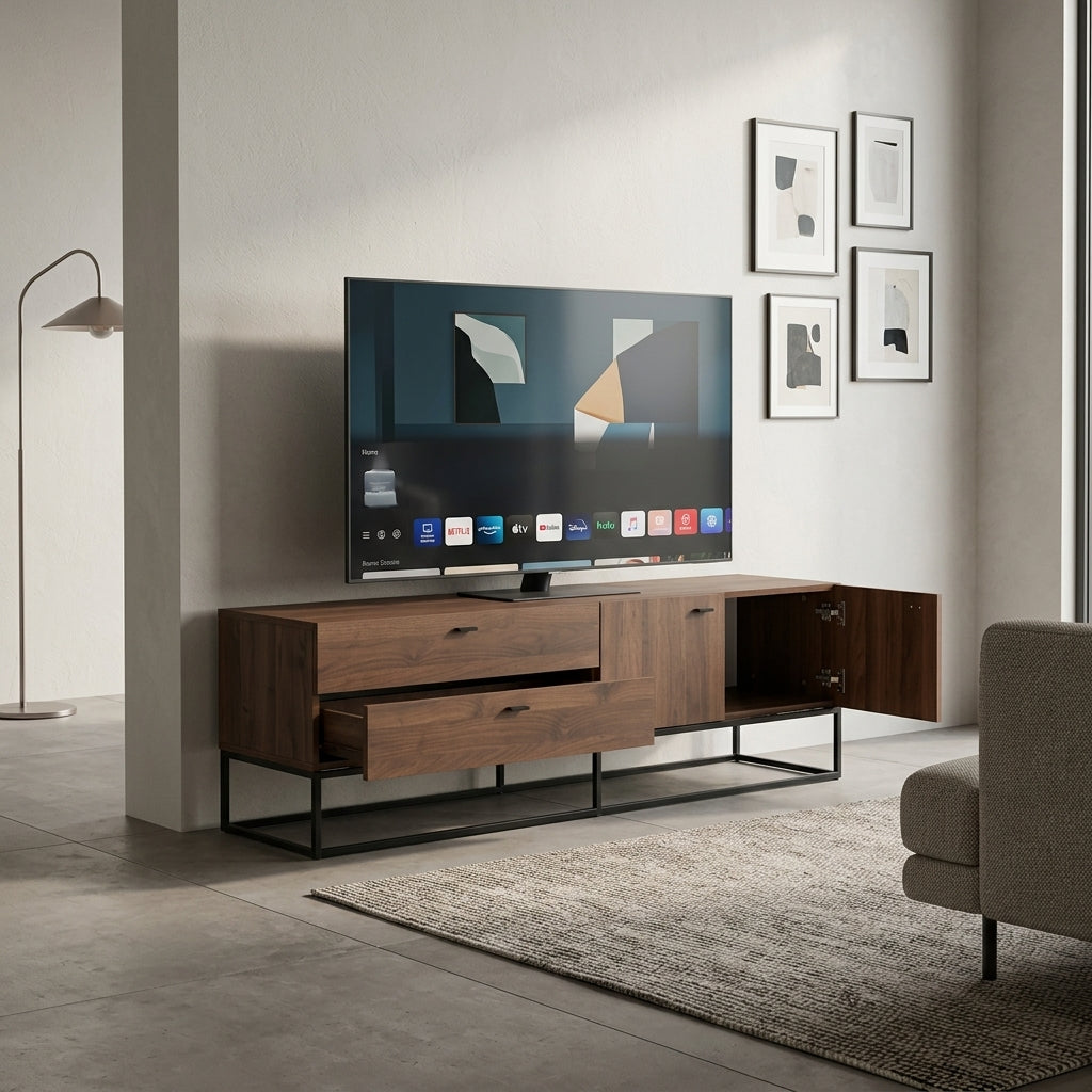 Modern TV Stand with Storage