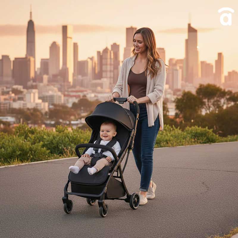 Asalvo - Travel  Stroller - Hito Black