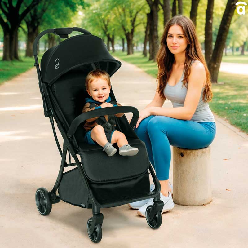 Asalvo - Travel  Stroller - Hito Black