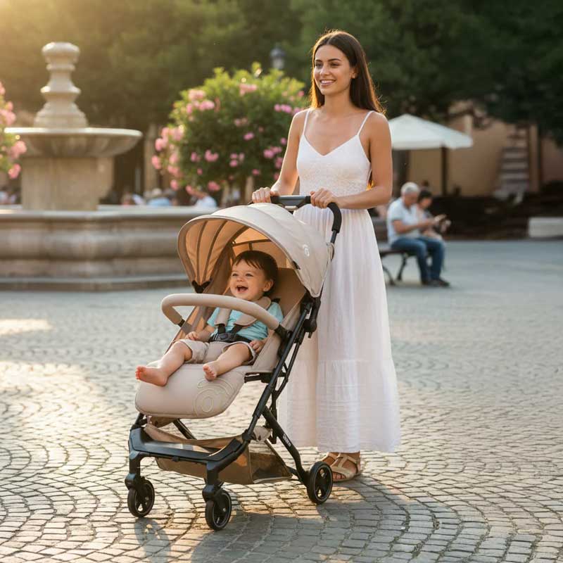 Asalvo - Tumbuctu Travel  Stroller - Beige