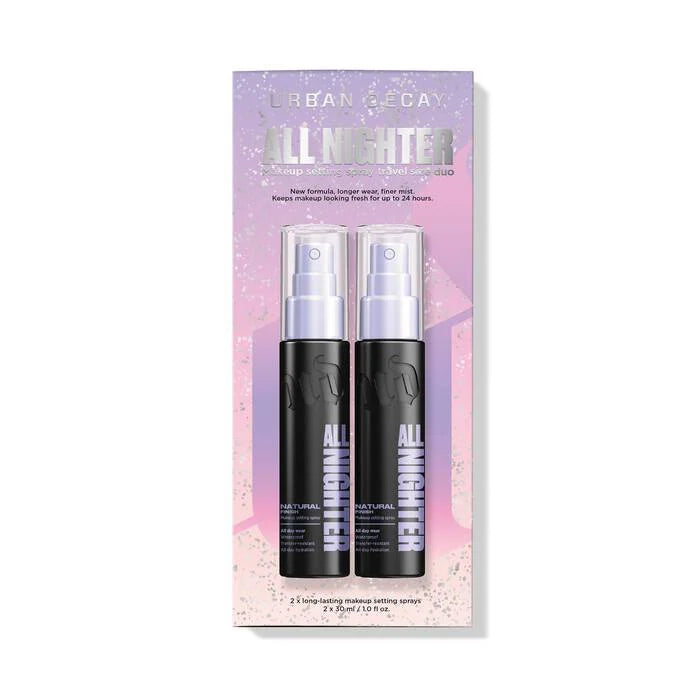 Urban decay all nighter makeup setting spray travel size duo 2x30ml