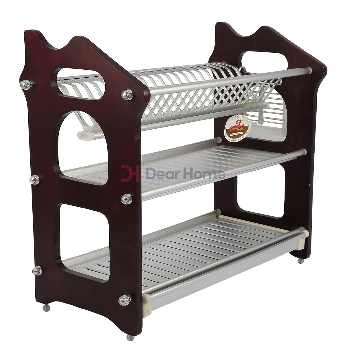 Three Layers Aluminium Lux Dish Rack - No. 166