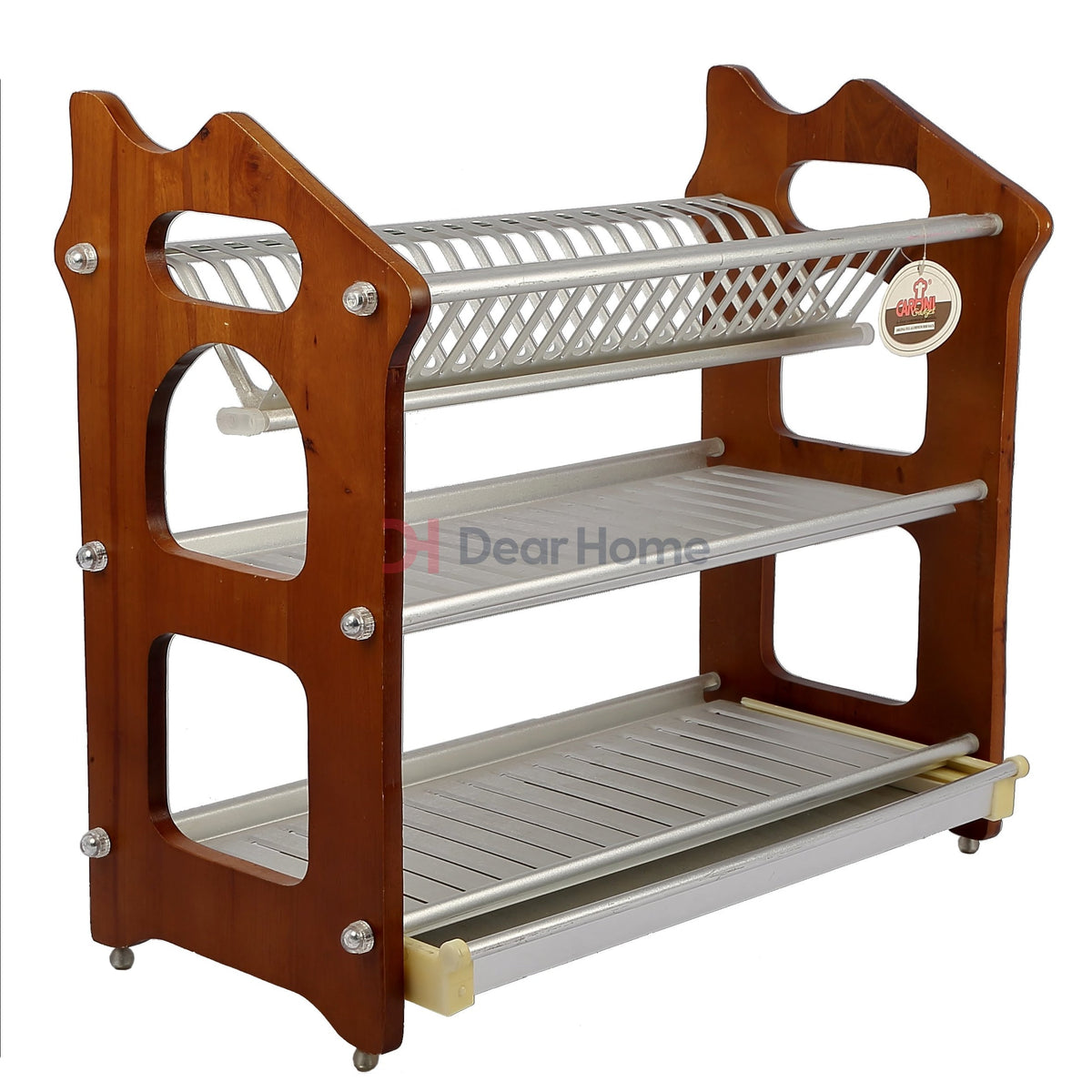 Three Layers Aluminium Lux Dish Rack - No. 166