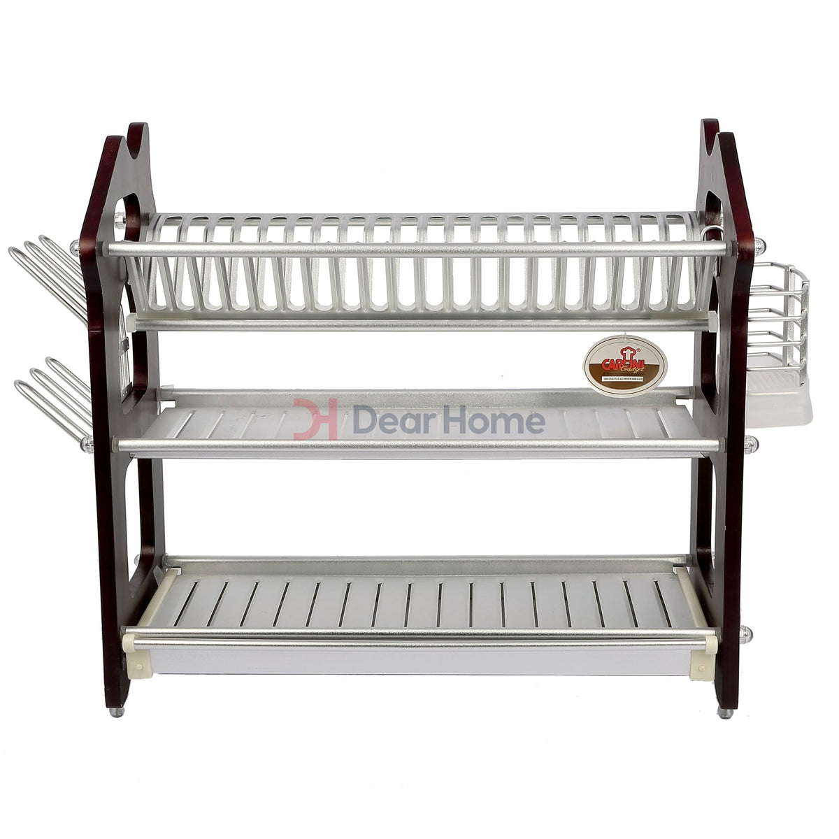 Three Layers Aluminium Lux Dish Rack - No. 166