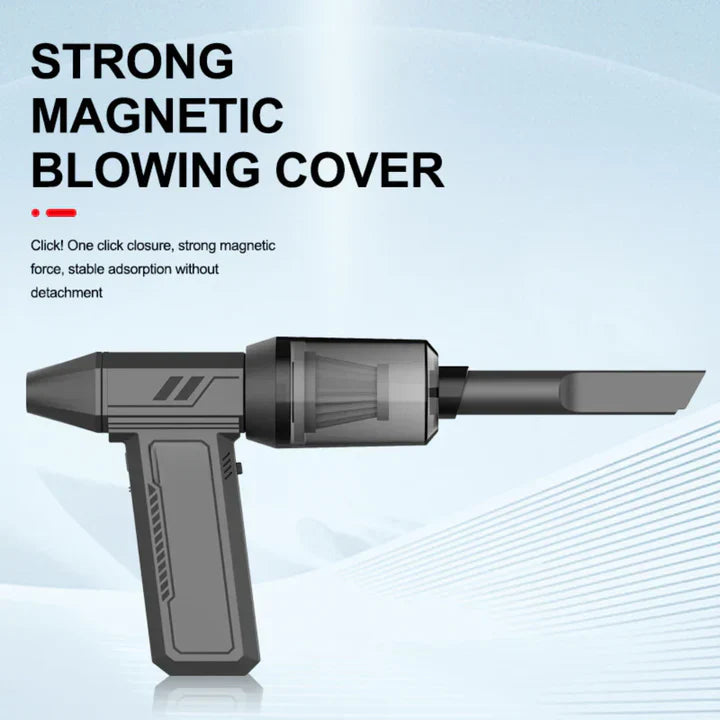🌪️ 130,000 RPM Turbo Jet Fan – Handheld Air Blower & Vacuum ⚡🔋with LED Power Display