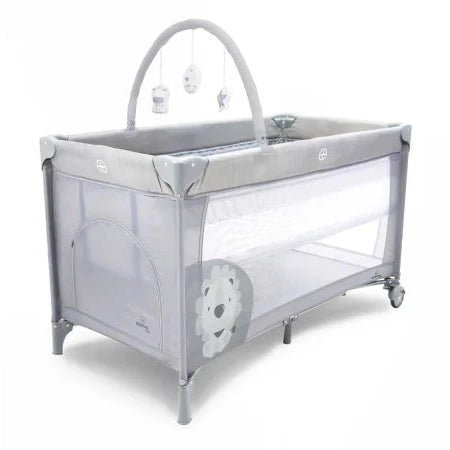 Asalvo - Travel Cot Complet Duo - Baby Lion Grey