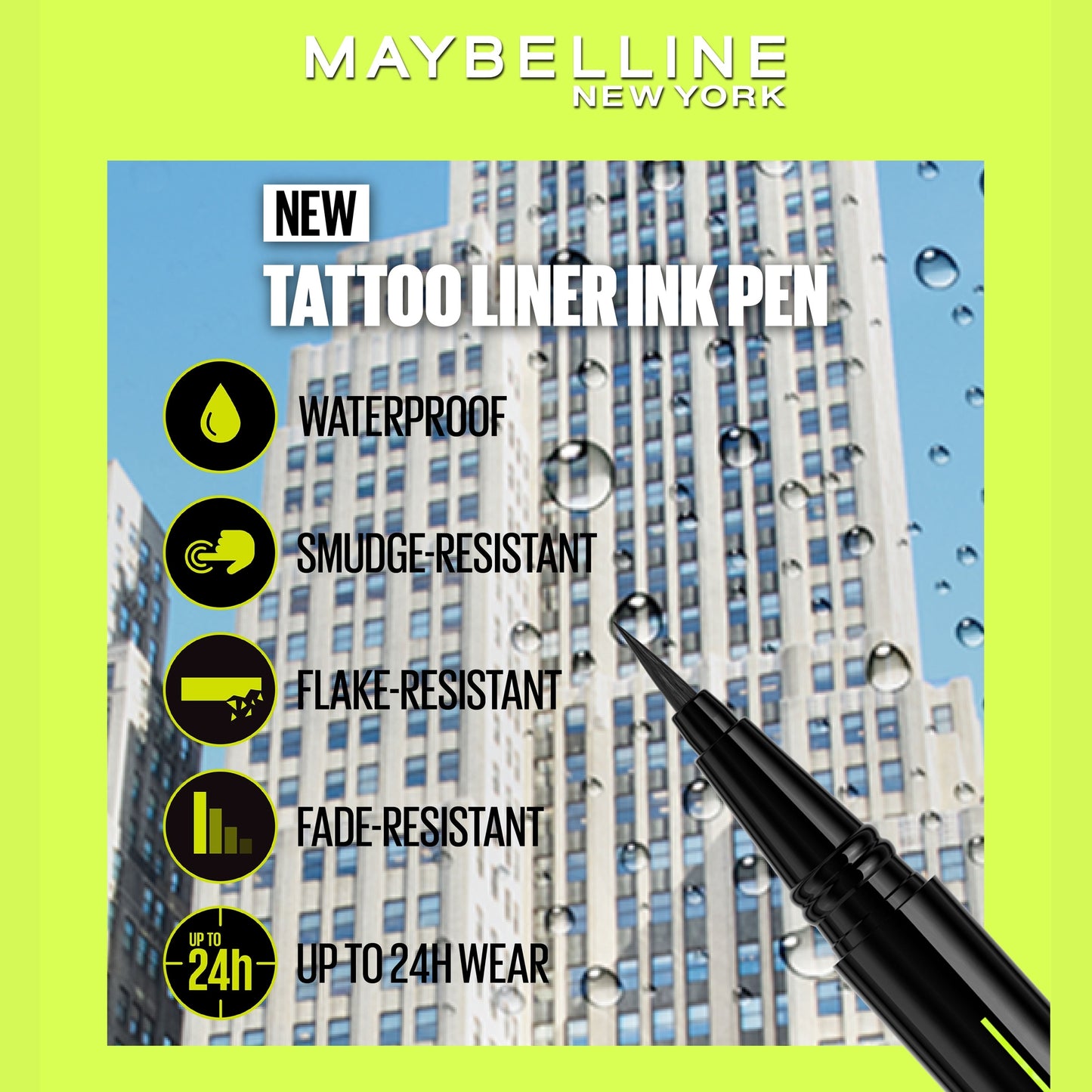 Maybelline Black Tattoo Liner Ink Pen
